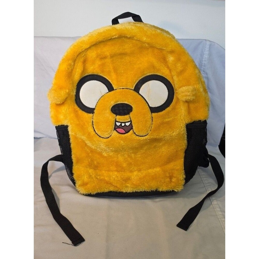 Cartoon Network Adventure Time Jake Dog Sherpa Plush Vintage Backpack